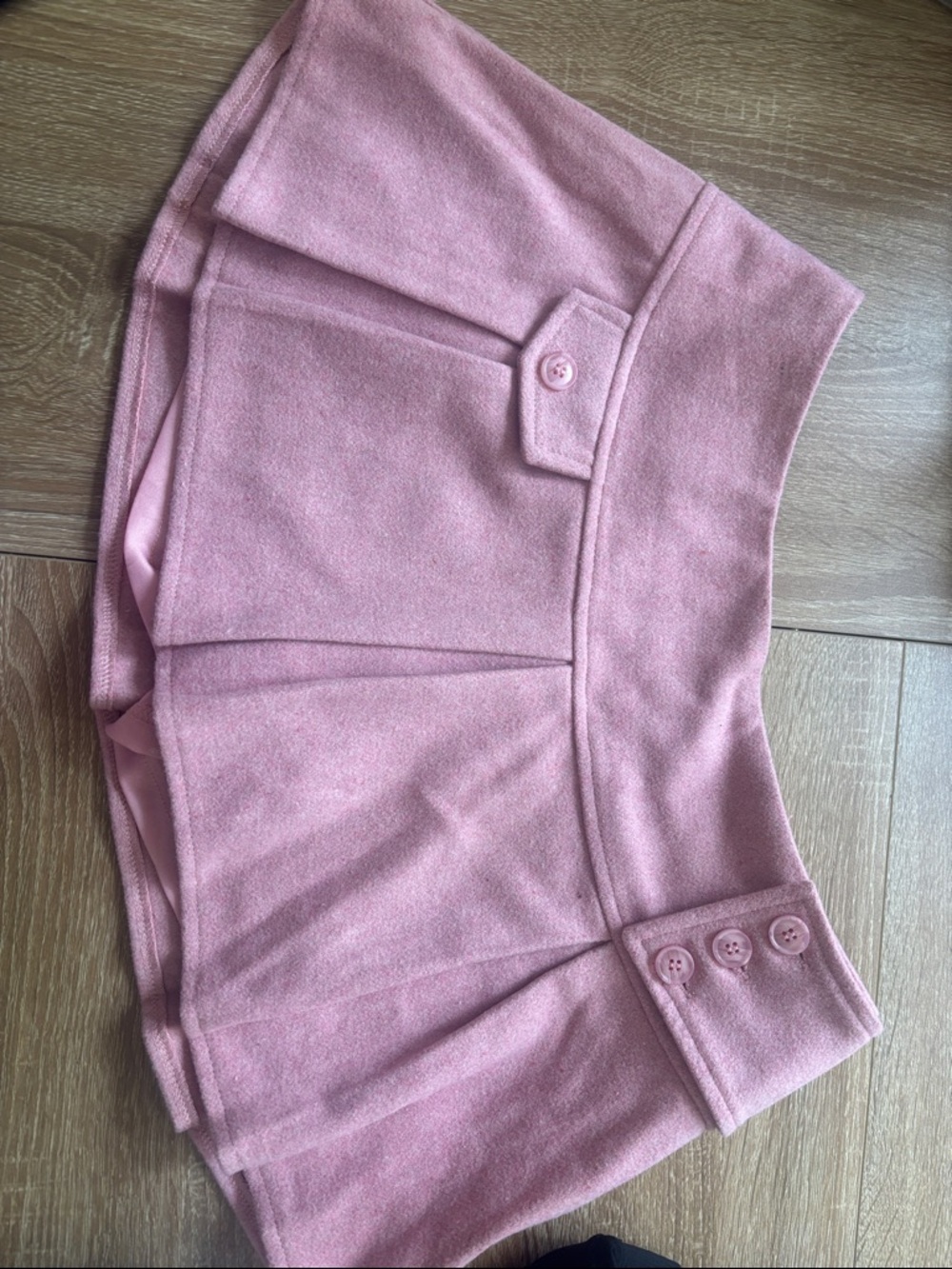 High-Waist Pink Women's Pleated Shorts